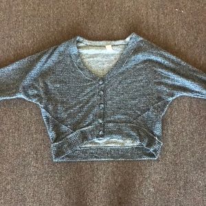 Black buttoned cardigan